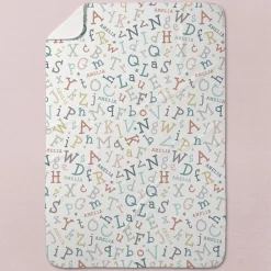 Dancing Alphabet Baby Swaddle Blanket