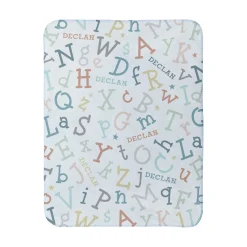 Dancing Alphabet Sherpa Baby Blanket