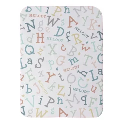 Dancing Alphabet Sherpa Baby Blanket