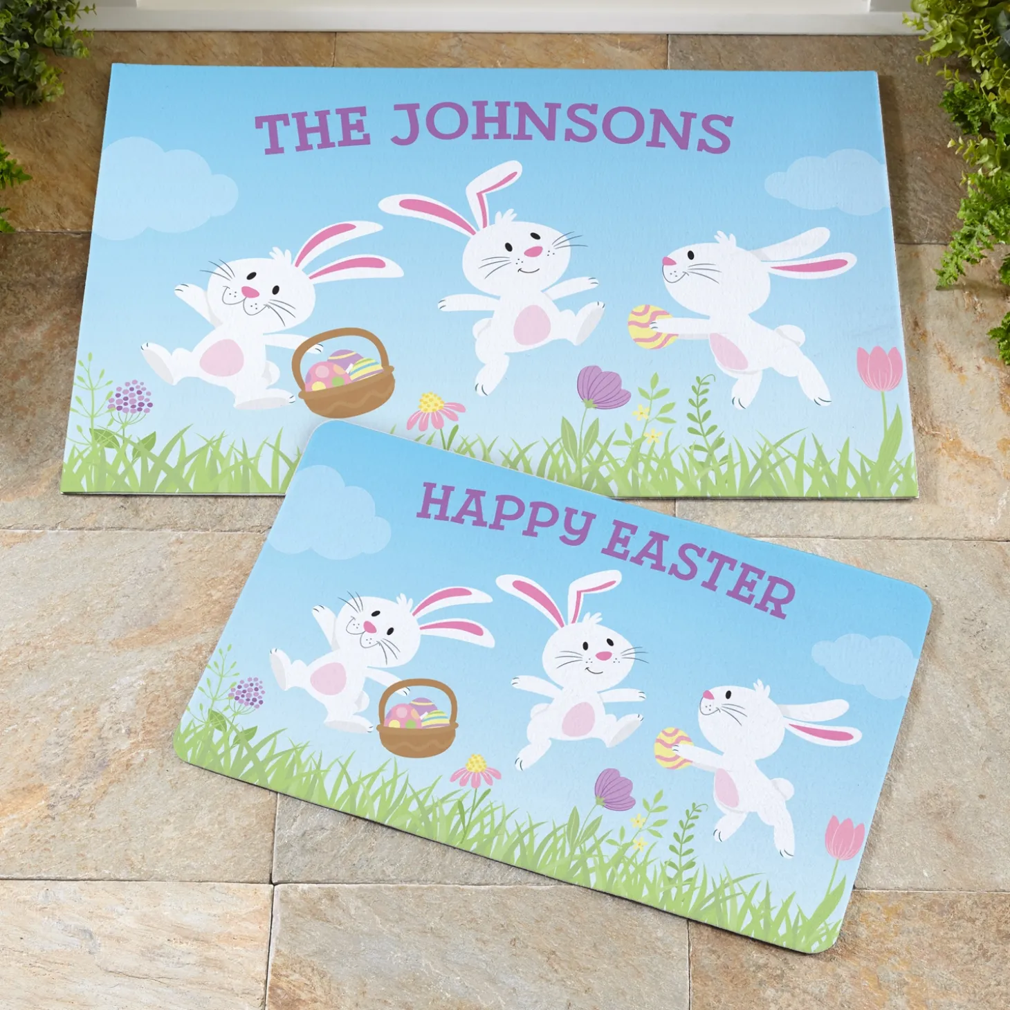 Dancing Bunnies Doormat