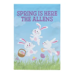 Dancing Bunnies Garden Flag
