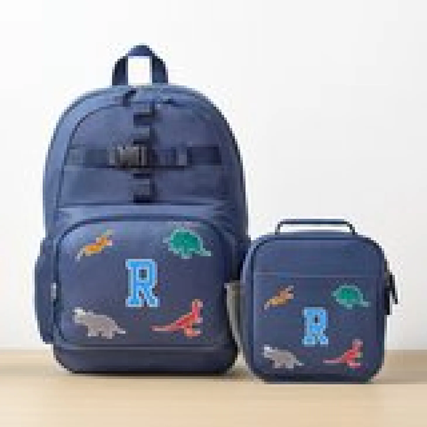 Decal + Monogram Navy Backpack Collection