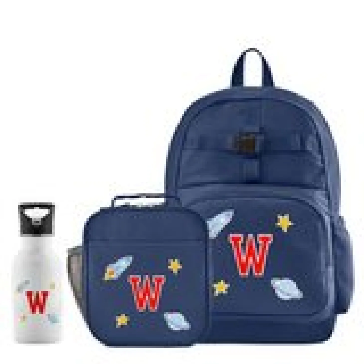 Decal + Monogram Navy Backpack Collection