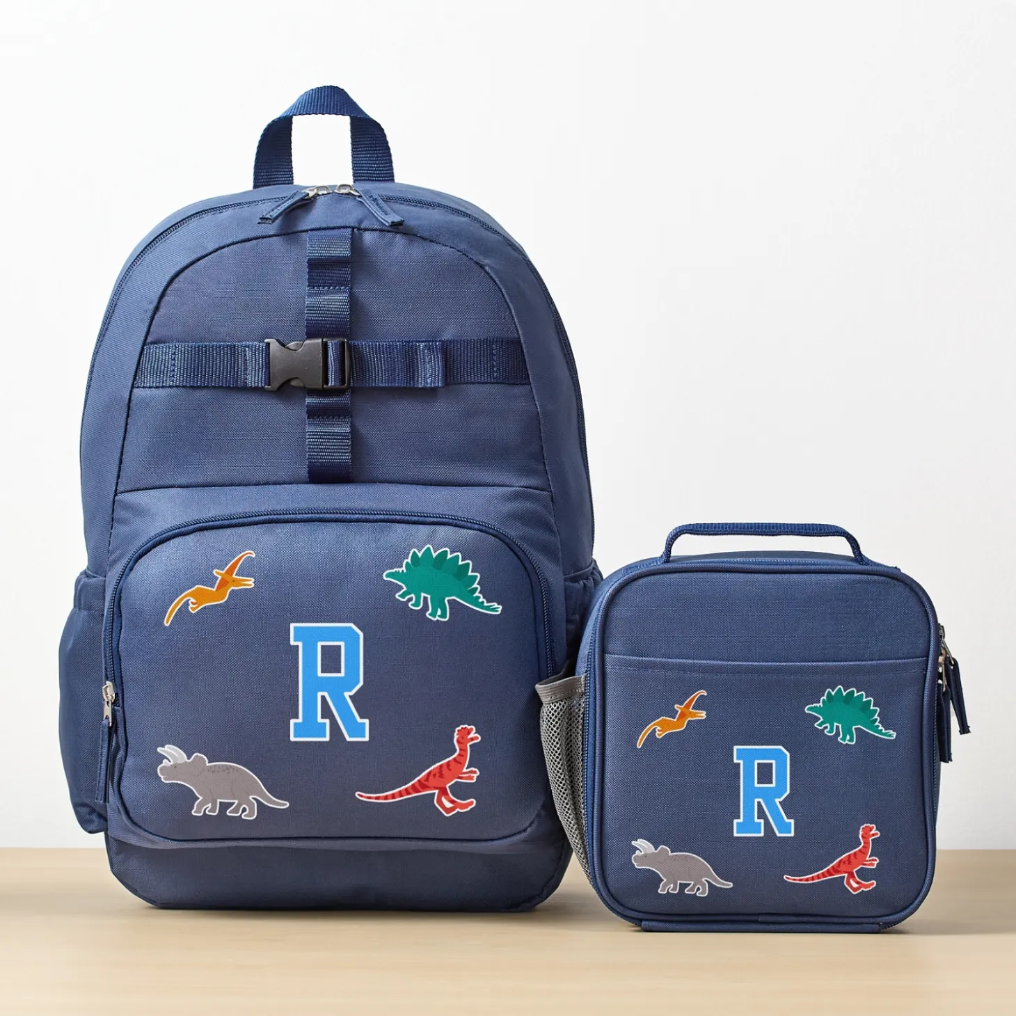 Decal + Monogram Navy Backpack Collection