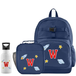 Decal + Monogram Navy Backpack Collection