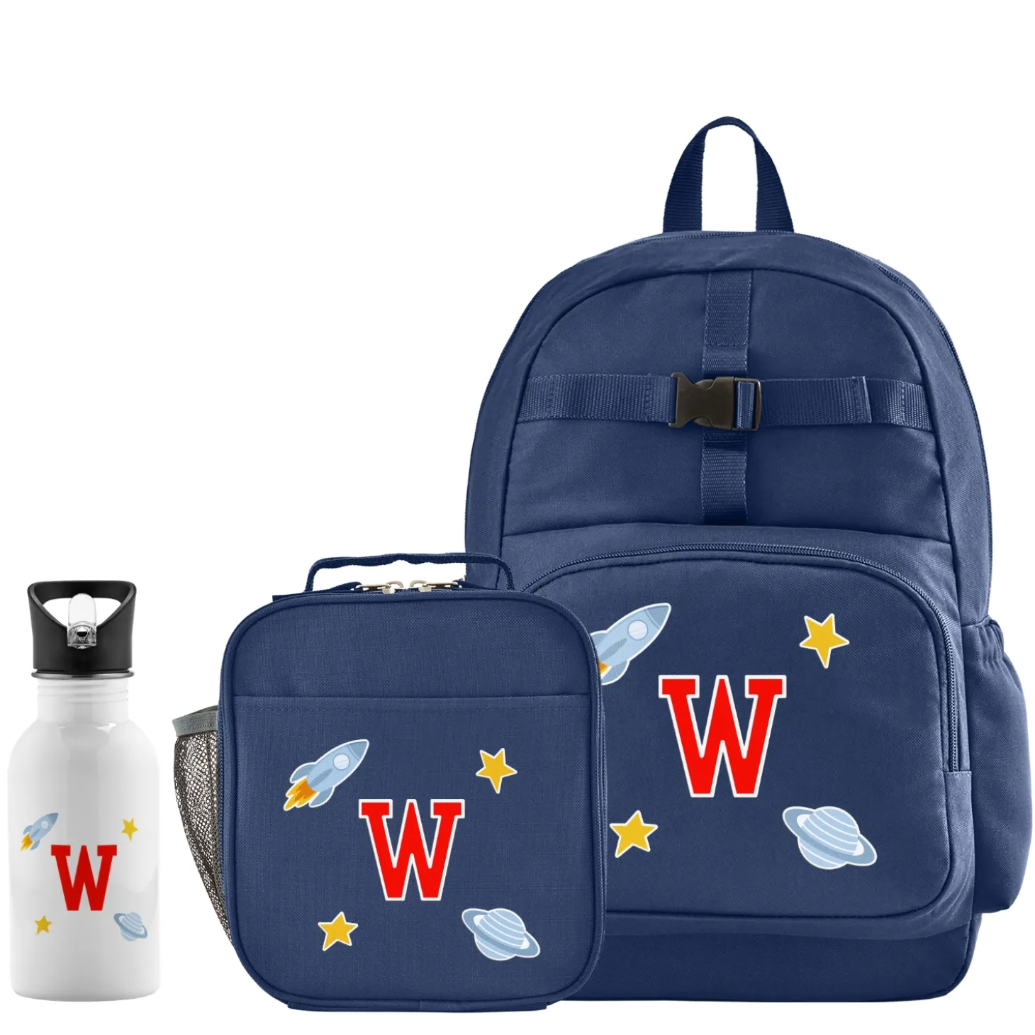 Decal + Monogram Navy Backpack Collection