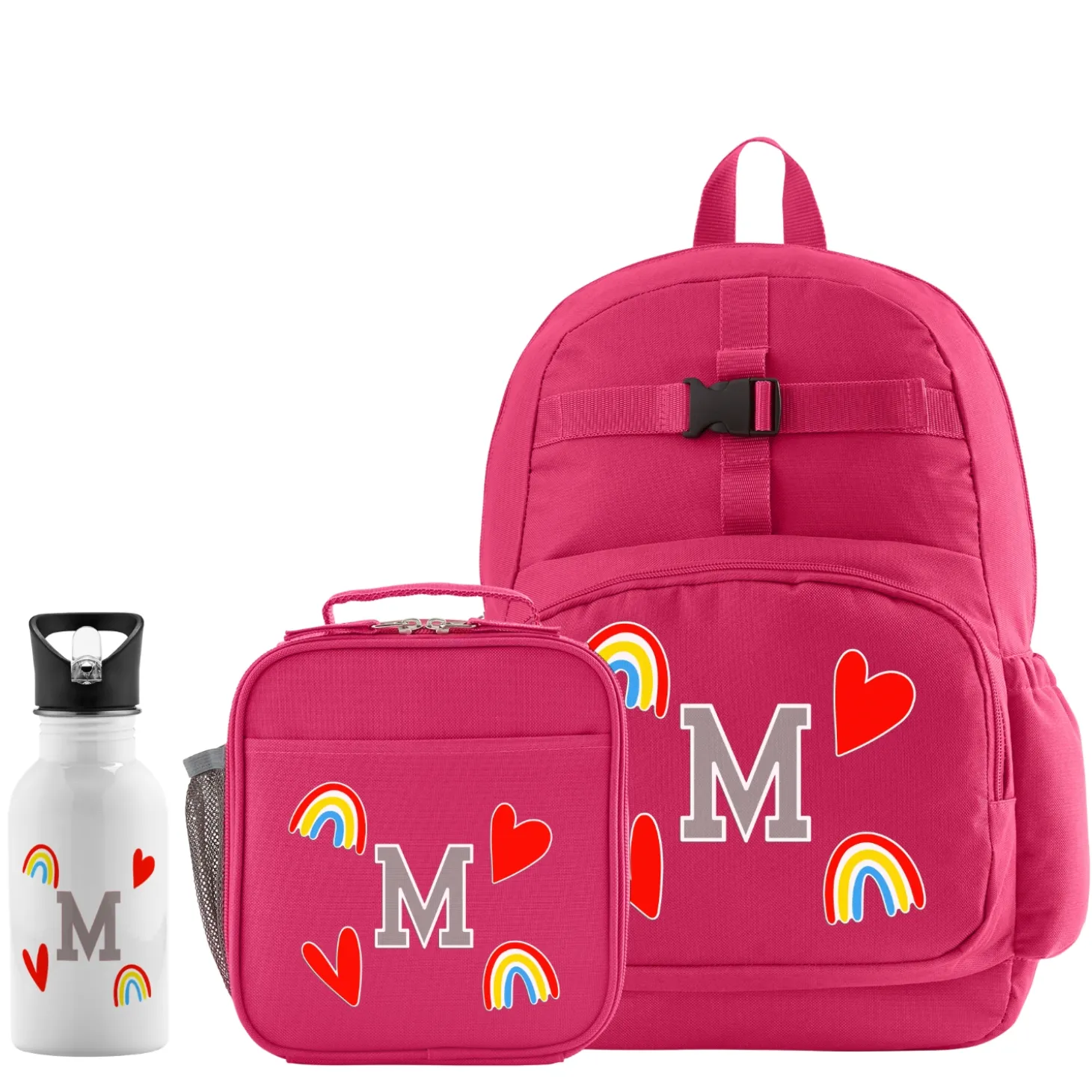 Decal + Monogram Pink Backpack Collection