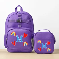 Decal + Monogram Purple Backpack Collection