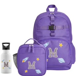 Decal + Monogram Purple Backpack Collection