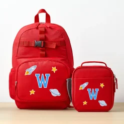 Decal + Monogram Red Backpack Collection