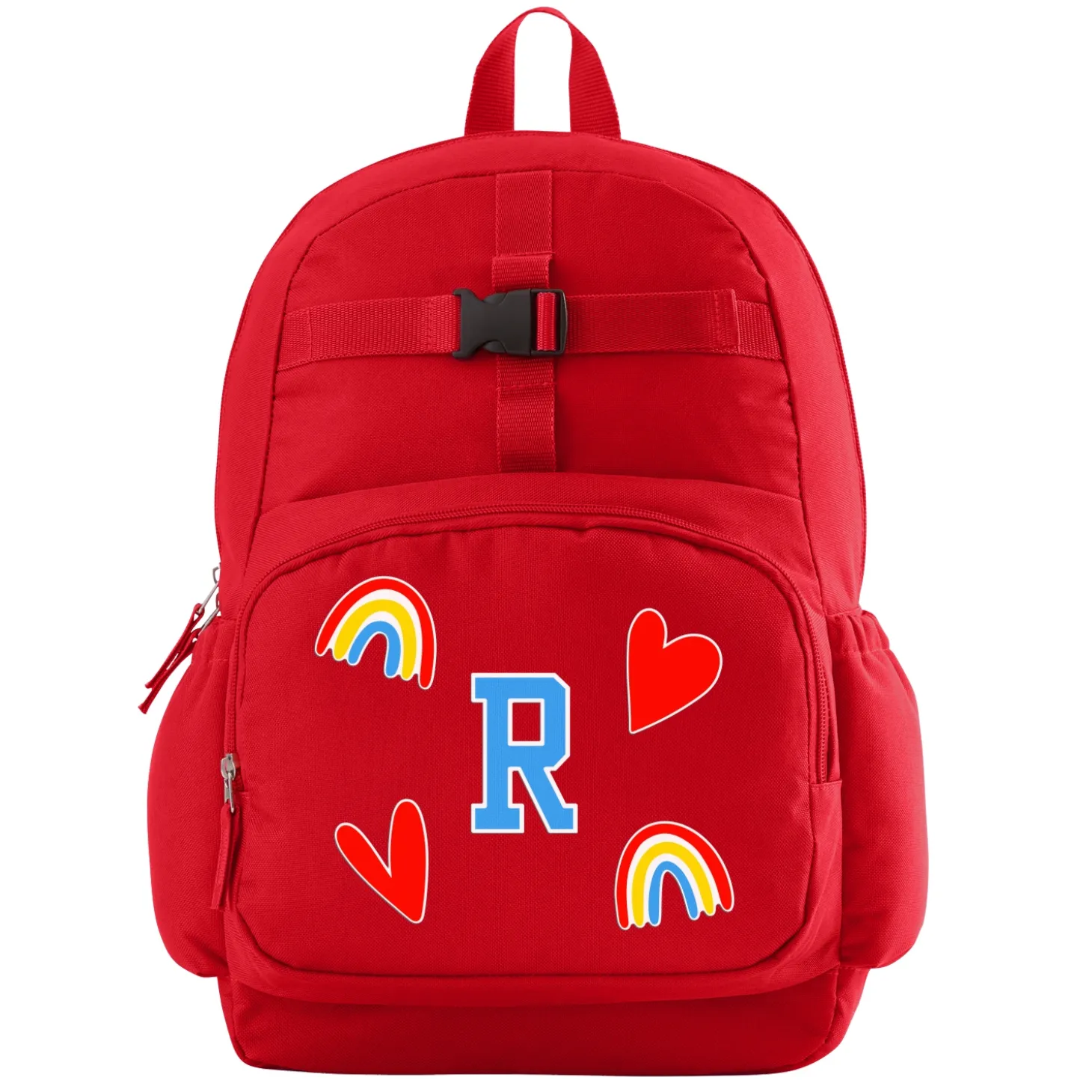 Decal + Monogram Red Backpack Collection