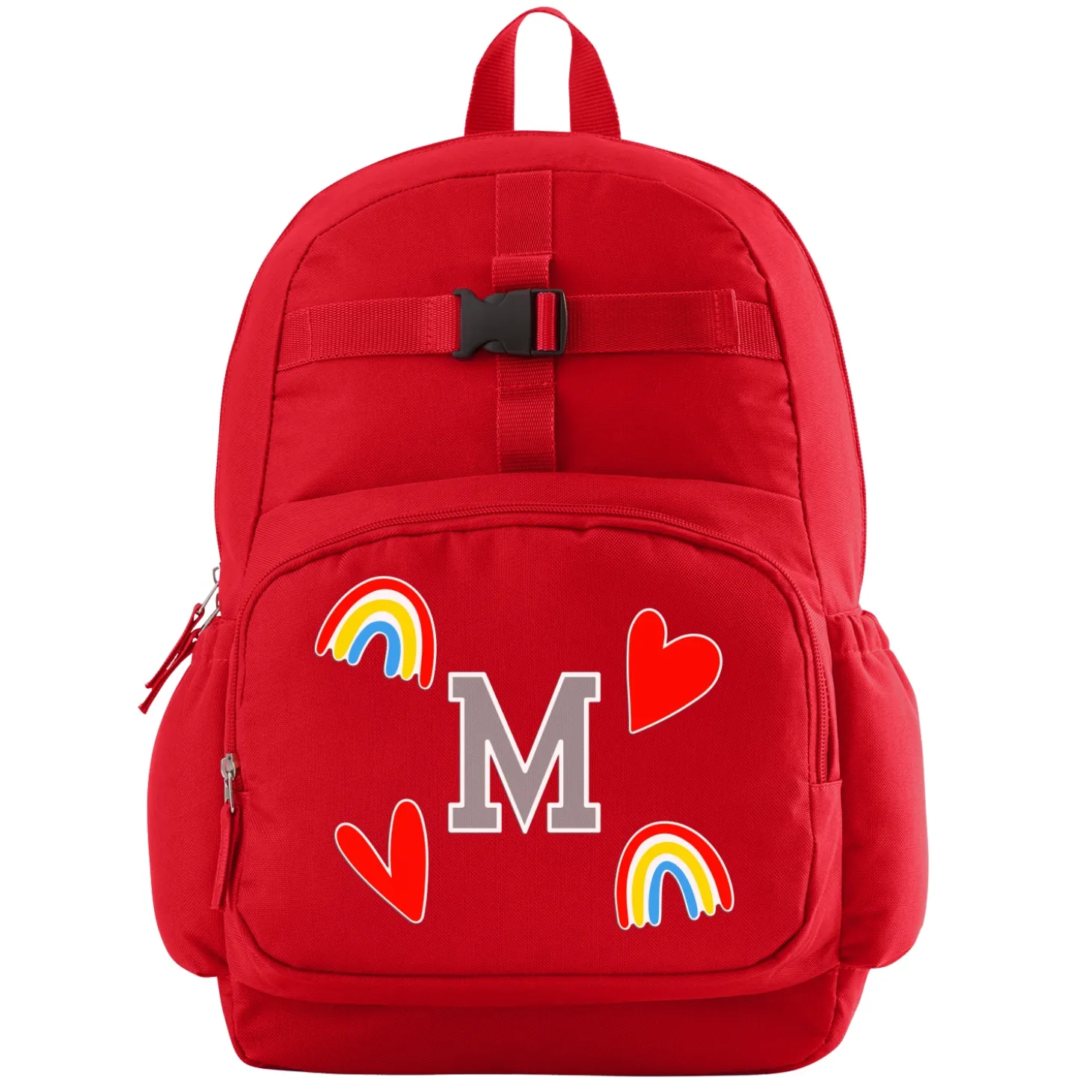 Decal + Monogram Red Backpack Collection