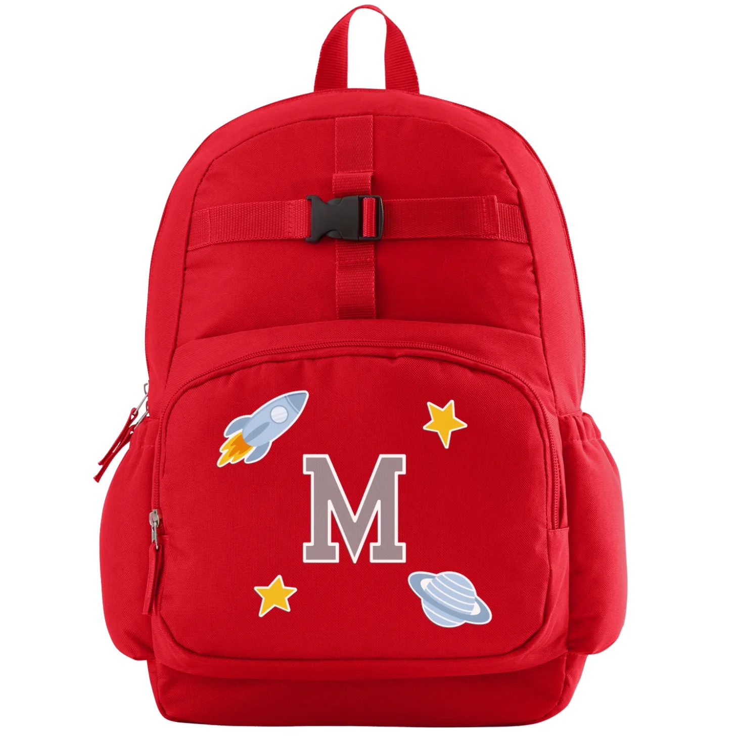 Decal + Monogram Red Backpack Collection
