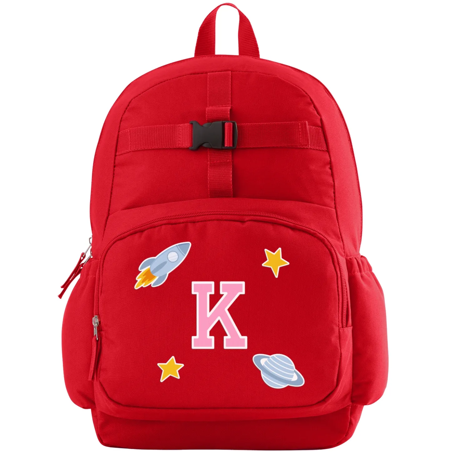 Decal + Monogram Red Backpack Collection