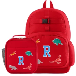 Decal + Monogram Red Backpack Collection