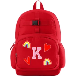 Decal + Monogram Red Backpack Collection