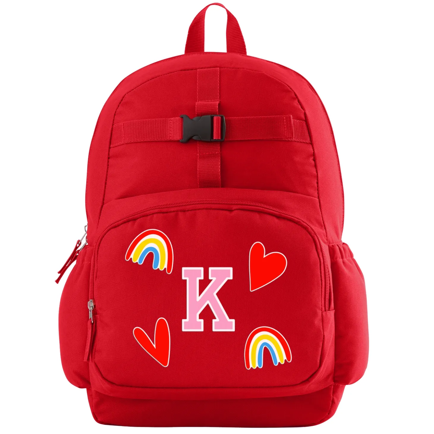 Decal + Monogram Red Backpack Collection