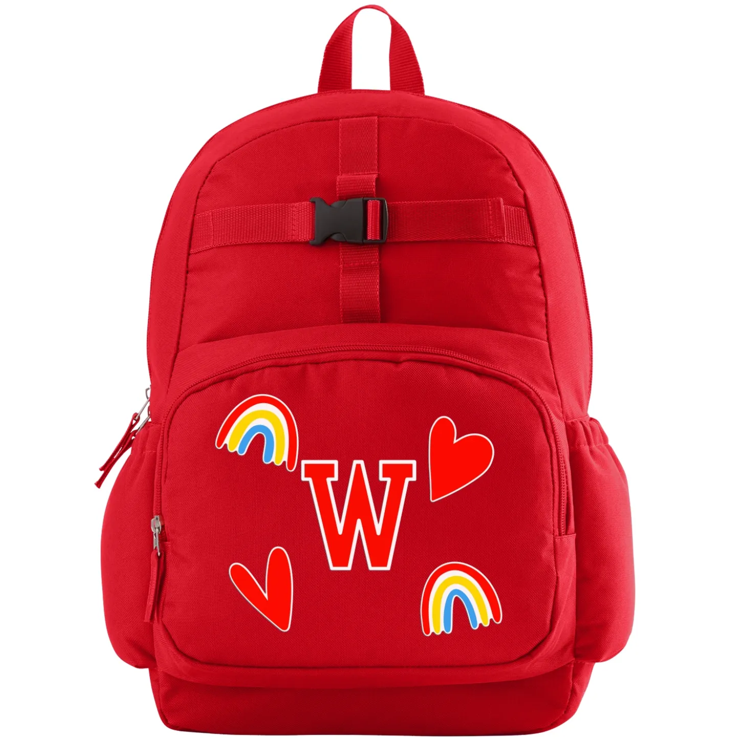 Decal + Monogram Red Backpack Collection