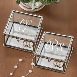 Decorative Glass Keepsake Box