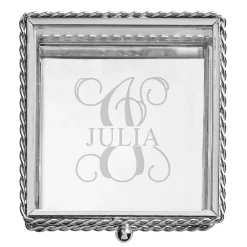 Decorative Glass Keepsake Box