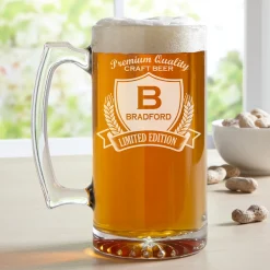 Decorative Label Oversize Beer Mug