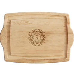 Decorative Monogram Maple Wood Cutting Board