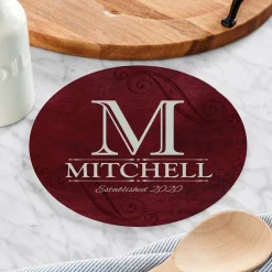 Decorative Name Entertaining Trivet Set