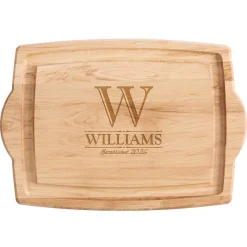 Decorative Name Maple Wood Cutting Board