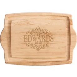 Decorative Name Maple Wood Cutting Board