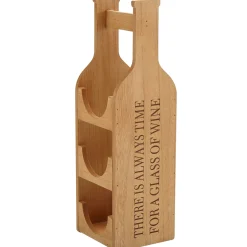 Decorative Wood Wine Bottle Display
