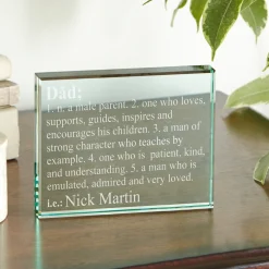 Define Him Glass Block