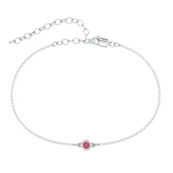 Delicate Birthstone Anklet