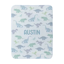 Dinosaur Friends Sherpa Baby Blanket