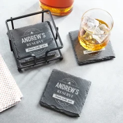 Distillery Name Slate Coasters