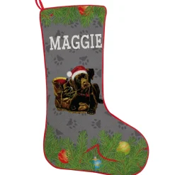 Dog Breed Puppy Stocking by Linda Picken©