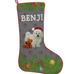 Dog Breed Puppy Stocking by Linda Picken©