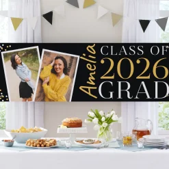 Dotted Graduation Photo Banner