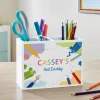 Draw & Create Art Wood Utensil Caddy