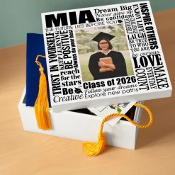 Dream Big Graduation Photo Keepsake Box