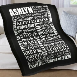 Dream Big Graduation Throw