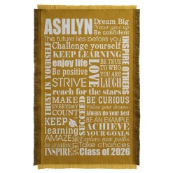 Dream Big Graduation Throw