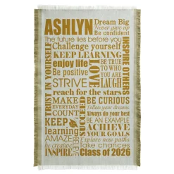 Dream Big Graduation Throw