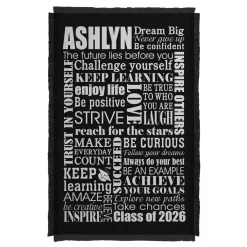 Dream Big Graduation Throw