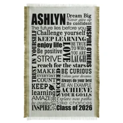 Dream Big Graduation Throw