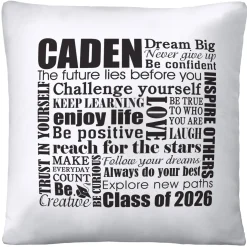 Dream Big Graduation Throw Pillow