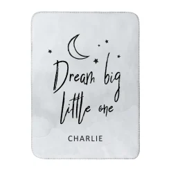 Dream Big Sherpa Baby Blanket