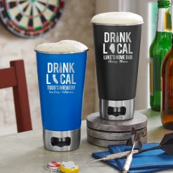 Drink Local Bottle Opening Tumbler