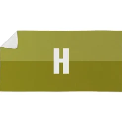 Duo Color Initial Beach Towel