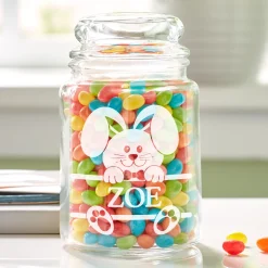 Easter Friend Glass Treat Jar