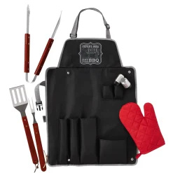 Eat Drink BBQ Apron Set